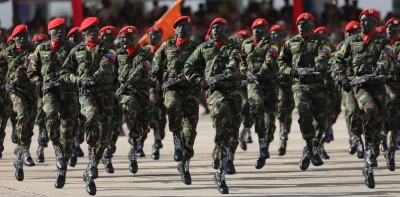 Paramilitares en acción  Crisis en Venezuela: los mercenarios rusos que viajaron para proteger a Nicolás Maduro.